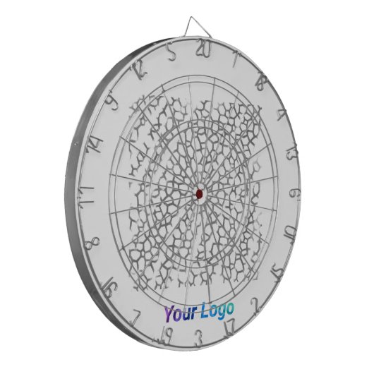 EENVOUDIGE MINIMAAL MODERNE MONOGRAM ELEGANT STIJL DARTBORD (Voorkant Links)