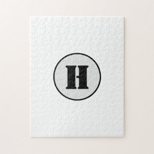 EENVOUDIGE MINIMAAL MODERNE MONOGRAM ELEGANT STIJL LEGPUZZEL