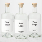 EENVOUDIGE MINIMAAL MODERNE MONOGRAM ELEGANT STIJL LIKEURFLES ETIKET (Flessen)