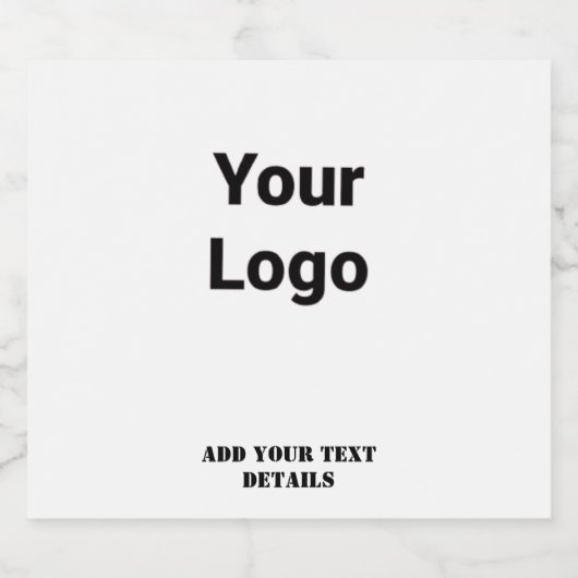 EENVOUDIGE MINIMAAL MODERNE MONOGRAM ELEGANT STIJL LIKEURFLES ETIKET (Enkel label)