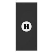 EENVOUDIGE MINIMAAL MODERNE MONOGRAM ELEGANT STIJL RECLAMEKAART (Voorkant)