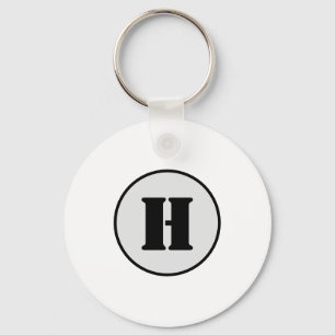 EENVOUDIGE MINIMAAL MODERNE MONOGRAM ELEGANT STIJL SLEUTELHANGER