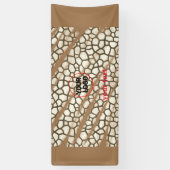 EENVOUDIGE MINIMAAL MODERNE MONOGRAM ELEGANT STIJL SPANDOEK (Verticaal)