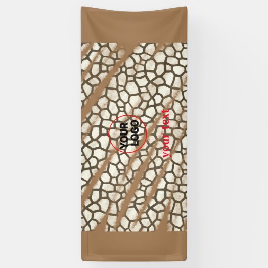 EENVOUDIGE MINIMAAL MODERNE MONOGRAM ELEGANT STIJL SPANDOEK (Verticaal)