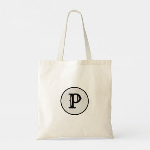 EENVOUDIGE MINIMAAL MODERNE MONOGRAM ELEGANT STIJL TOTE BAG