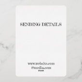 EENVOUDIGE MINIMAAL ONTWERPKaarten Folie Feestdagenkaart (Achterkant)