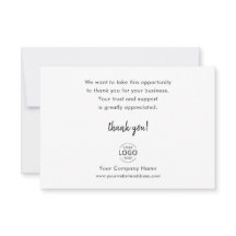 Eenvoudige Minimal Company Logo Business Bedankt