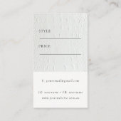 Eenvoudige Minimal Leather Texture Prijs Label Naa (Achterkant)