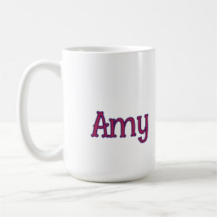 eenvoudige minimale aangepaste naam monogram klass koffiemok