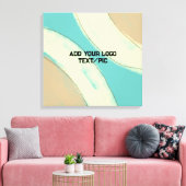 eenvoudige minimale aangepaste waterverf voegt log canvas afdruk (Insitu (Woonkamer))