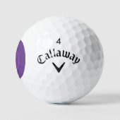 eenvoudige minimale aangepaste waterverf voegt log golfballen (Logo)