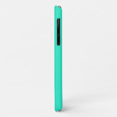Eenvoudige, minimale Aqua Hoesje-Mate iPhone Case (Achterkant/links)