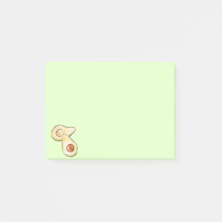 Eenvoudige minimale Avocado-Waterverf  Post-it® Notes