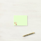 Eenvoudige minimale Avocado-Waterverf  Post-it® Notes (Op bureau)