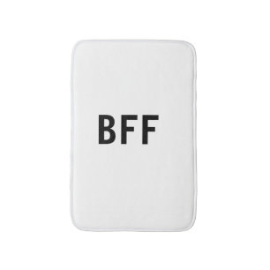 Eenvoudige minimale BFF beste vrienden familie aan Badmat