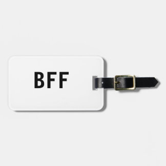 Eenvoudige minimale BFF beste vrienden familie aan Bagagelabel