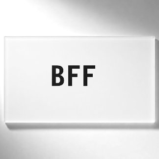 Eenvoudige minimale BFF beste vrienden familie aan Naambadge