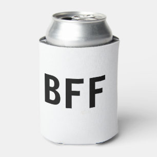 Eenvoudige minimale BFF-naam voor beste vrienden f Blikjeskoeler