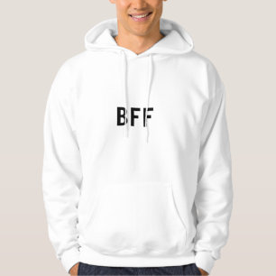 Eenvoudige minimale BFF-naam voor beste vrienden f Hoodie