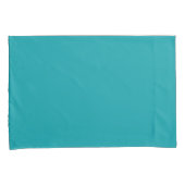 Eenvoudige minimale Blauwgroen Turquoise Kussensloop (Voorkant-Rechts)