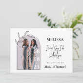 Eenvoudige minimale bridesmaïde Kaart (Staand voorkant)
