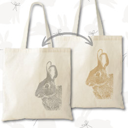 Eenvoudige Minimale Dubbelzijdig Grijs en Bruin Ko Tote Bag