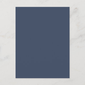 eenvoudige minimale effen kleur aangepaste blauwe briefkaart