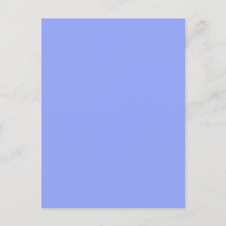 Eenvoudige Minimale Effen Kleur Aangepaste Blauwe Briefkaart