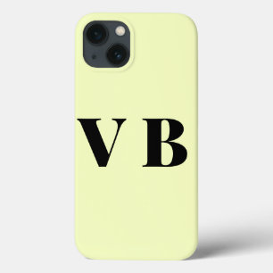 eenvoudige minimale effen kleur aangepaste pastel iPhone 13 hoesje