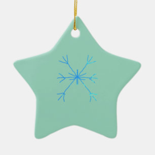 Eenvoudige minimale elegante aangepaste cirkel fot keramisch ornament