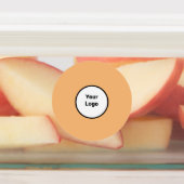 Eenvoudige minimale elegante aangepaste logo hier labels (Aangebracht)