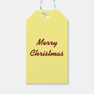 Eenvoudige minimale elegante kerstcadeautag cadeaulabel