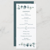 Eenvoudige, minimale Eucalyptusvertakking Programma (Voorkant / Achterkant)