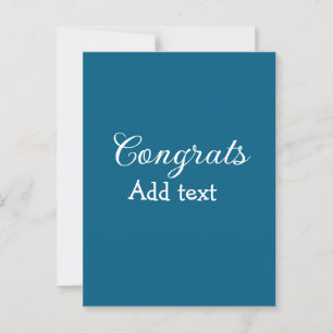 Eenvoudige minimale felicitaties afstuderen voeg j briefkaart