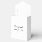 Eenvoudige minimale felicitaties afstuderen voeg u bedankdoosjes (Geopend)