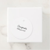 Eenvoudige minimale felicitaties afstuderen voeg u bedankjes labels (In situ)