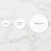 Eenvoudige minimale felicitaties afstuderen voeg u confetti (Achterkanten)