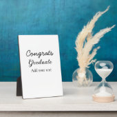 Eenvoudige minimale felicitaties afstuderen voeg u fotoplaat (Zijkant)