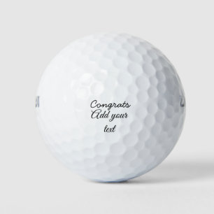 Eenvoudige minimale felicitaties afstuderen voeg u golfballen