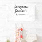 Eenvoudige minimale felicitaties afstuderen voeg u spandoek (Insitu)