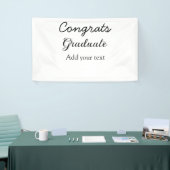 Eenvoudige minimale felicitaties afstuderen voeg u spandoek (Beurs)
