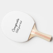 Eenvoudige minimale felicitaties afstuderen voeg u tafeltennisbatje (Zijkant)
