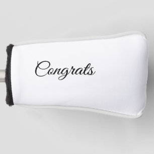 Eenvoudige minimale felicitaties voeg uw tekst naa golfheadcover