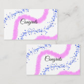 Eenvoudige minimale felicitaties voegen jouw tekst visitekaartje (Voorkant / Achterkant)