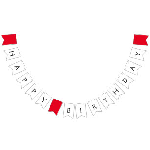 eenvoudige, minimale gefeliciteerde verjaardag KLA Vlaggetjes