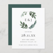 Eenvoudige minimale Greenery-opslagdatum (Voorkant / Achterkant)