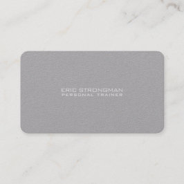 Eenvoudige, minimale grijze kraftstijl visitekaartje