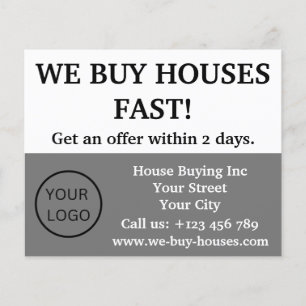 Eenvoudige, minimale grijze witte koelkast die we flyer