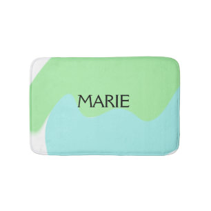 EENVOUDIGE MINIMALE GROENE VOEG JE NAAM TOE GIFT BADMAT