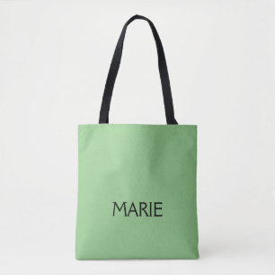 EENVOUDIGE MINIMALE GROENE VOEG JE NAAM TOE GIFT DRAAGTAS